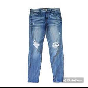 Jeans size 15, ripped look on legs